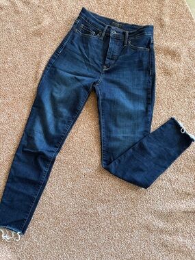 Banana Republic Dark Indigo High-Rise Slim Jeans